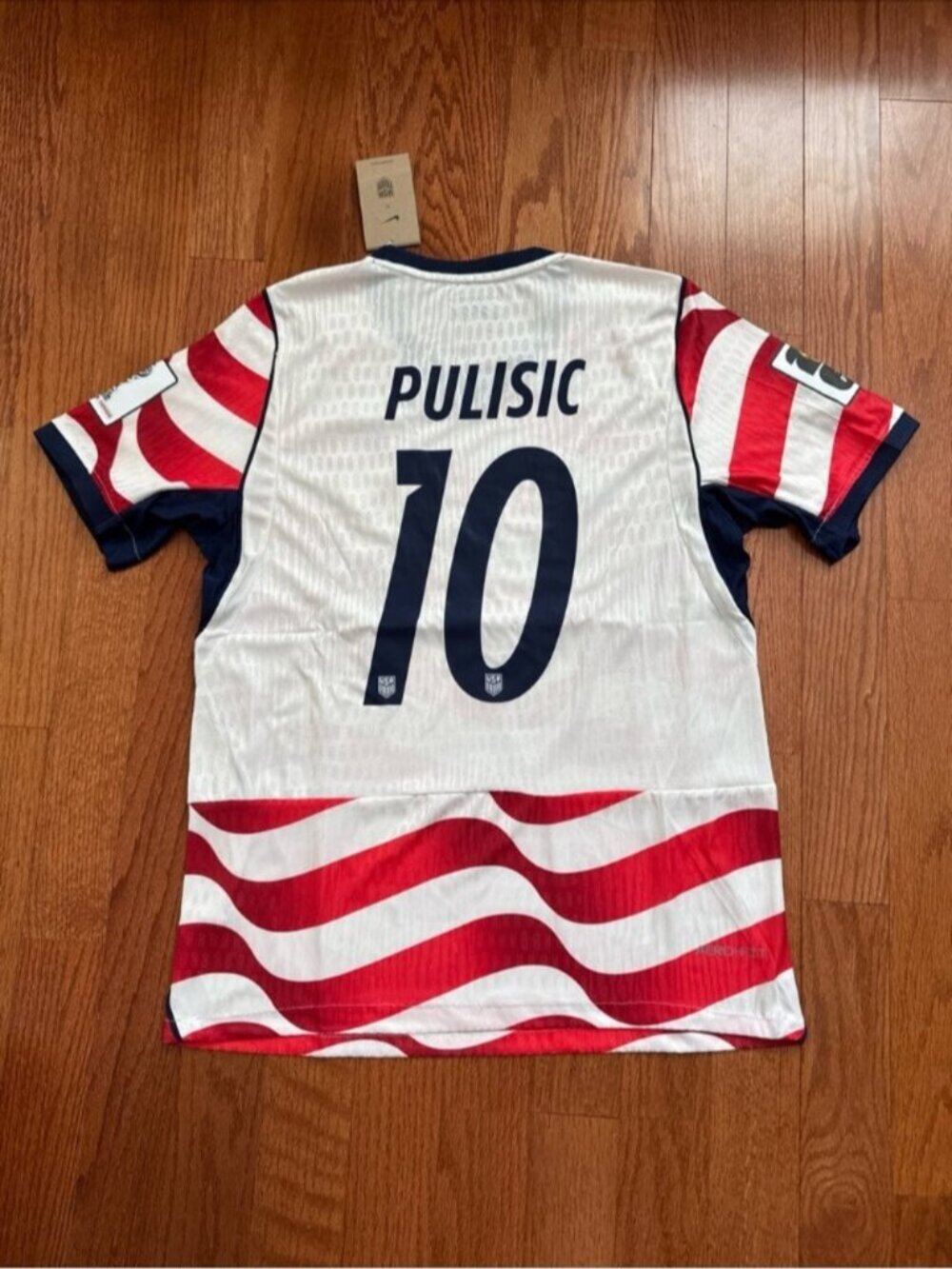 USA Home Soccer Jersey PLAYER VERSION Pulisic #10 World Cup 2026 - Picture 12 of 13